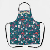 Customize Bakery Shop Kitchen Utensils Pattern Schort (Voorkant)