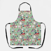 Customize Bakery Shop Kitchen Utensils Pattern Schort (Voorkant)