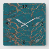 Customize beautiful wall clock  vierkante klok (Voorkant)