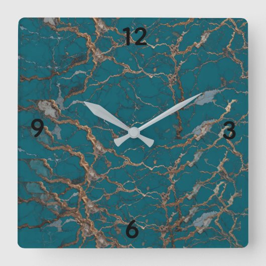 Customize beautiful wall clock  vierkante klok (Voorkant)