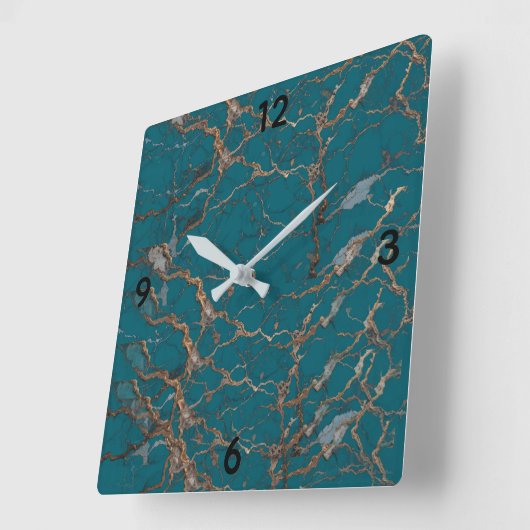 Customize beautiful wall clock  vierkante klok (Hoek)