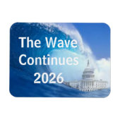 Customize Blue Wave Election 2026 Magneet (Horizontaal)