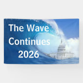 Customize Blue Wave Election 2026 Spandoek (Horizontaal)