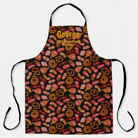 Customize Butcher Meat Market Manager Schort (Voorkant)