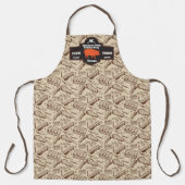 Customize Butcher Shop Brown Hog Pork Rib Design Schort (Voorkant)