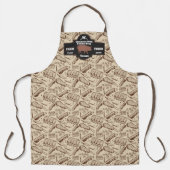 Customize Butcher Shop Brown Hog Pork Rib Design Schort (Voorkant)