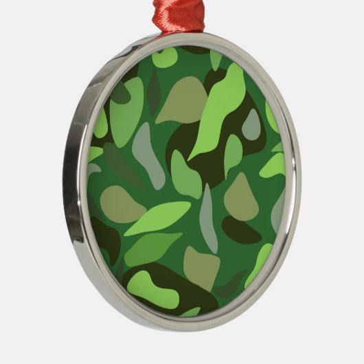 Customize Camouflage Metalen Ornament (Rechts)