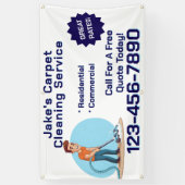Customize Carpet Cleaning Business Promotional  Spandoek (Verticaal)