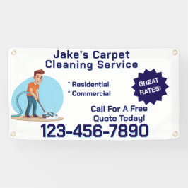 Customize Carpet Cleaning Business Promotional  Spandoek