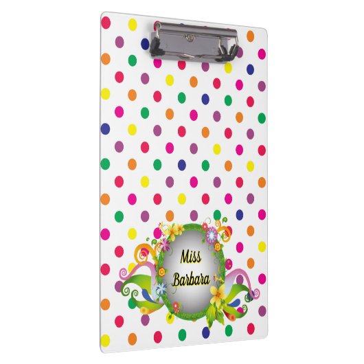 Customize Colorful Dots Klembord (Rechts)