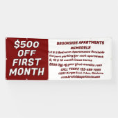 Customize Detailed Apartments For Rent $500 Off Fi Spandoek (Horizontaal)