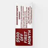 Customize Detailed Apartments For Rent $500 Off Fi Spandoek (Verticaal)