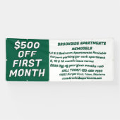 Customize Detailed Apartments For Rent $500 Off Fi Spandoek (Horizontaal)