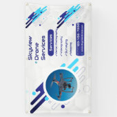 Customize Drone Services Business Promotional  Spandoek (Verticaal)
