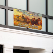 Customize Farm Fall Harvest Horse Drawn Wagon Ride Spandoek (Buitenkant Gebouw)