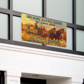 Customize Farm Fall Harvest Horse Drawn Wagon Ride Spandoek (Buitenkant Gebouw)