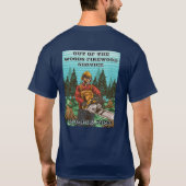 Customize Firewood Sales Business Promotional T-shirt (Achterkant)