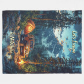 Customize Four Wheel Drive Let's Escape To NoWhere Fleece Deken (Voorkant (Horizontaal))