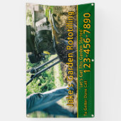 Customize Garden Rototilling Service Business Spandoek (Verticaal)