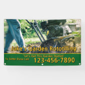 Customize Garden Rototilling Service Business Spandoek (Horizontaal)