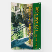 Customize Garden Rototilling Service Business  Spandoek (Verticaal)