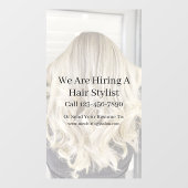 Customize Generic Hair Salon Now Hiring Raamsticker (Vel)