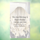 Customize Generic Hair Salon Now Hiring  Raamsticker (Vel 3)