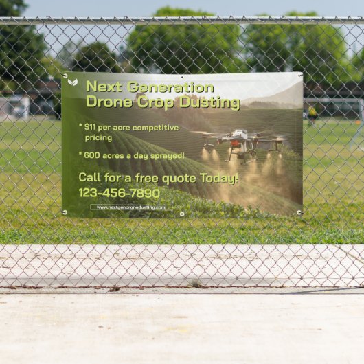 Customize GPS Drone Crop Spraying Business Promo Spandoek (Insitu)