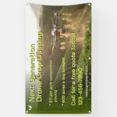 Customize GPS Drone Crop Spraying Business Promo Spandoek (Verticaal)