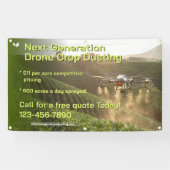 Customize GPS Drone Crop Spraying Business Promo Spandoek (Horizontaal)