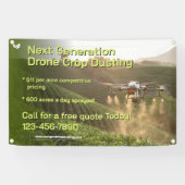 Customize GPS Drone Crop Spraying Business Promo Spandoek (Horizontaal)