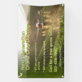 Customize GPS Drone Crop Spraying Business Promo Spandoek (Verticaal)