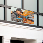 Customize Gutter Cleaning Repair Service Fence Spandoek (Buitenkant Gebouw)