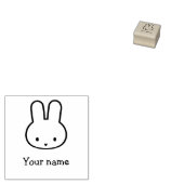 Customize Happy Tiny Latte Rubberstempel (Gestempeld)