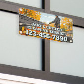 Customize Home Gutter Cleaning Business Promo Spandoek (Buitenkant Gebouw)