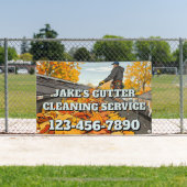 Customize Home Gutter Cleaning Business Promo Spandoek (Insitu)