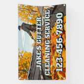 Customize Home Gutter Cleaning Business Promo Spandoek (Verticaal)