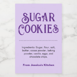 Customize Homemade label HM001_27rdv2 Voedselcontainer Etiket