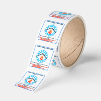 Customize HVAC  Company Furnace AC Unit Advert 2 Vierkante Sticker