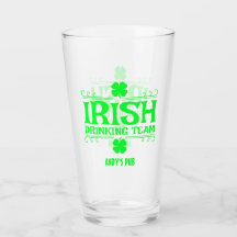 Customize, Irish Drink Team, Lucky, Shamrock,