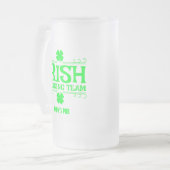 Customize, Irish Drink Team, Lucky, Shamrock, Matglas Bierpul (Voorkant links)