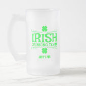 Customize, Irish Drink Team, Lucky, Shamrock, Matglas Bierpul (Links)