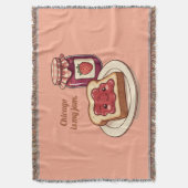 [Customize] is my jam - cute jam and toast cartoon Deken (Voorkant Verticaal)