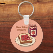 [Customize] is my jam - cute jam and toast cartoon Sleutelhanger (Voorkant)
