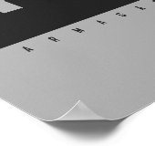 CUSTOMIZE IT Black and White Pop Art Cow Poster (Hoek)