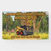 Customize Land Clearing Mulching Service Business Spandoek (Horizontaal)