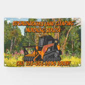 Customize Land Clearing Mulching Service Business Spandoek (Horizontaal)