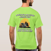Customize Land Clearing Mulching Skid Stee Service T-shirt (Achterkant)