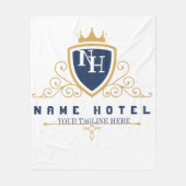 Customize Luxury hotel business company LOGO Fleece Deken (Voorkant)