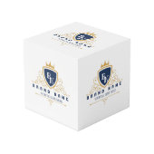 Customize Luxury hotel business or restaurant logo Kubus (Voorkant hoekig)